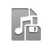 playlist,diskette icon