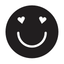 emoji, emotion, eyes, heart, smiley svg vector icon