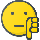 dislike, emoji, emote, emot, emot svg vector icon