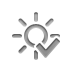 brightness,checkmark icon