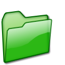 closed,folder,green icon