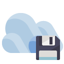 cloud,diskette icon