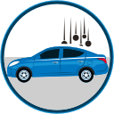 auto insurance, car insurance, catastrophe, inclemencias, seguro, seguro de autos svg vector icon
