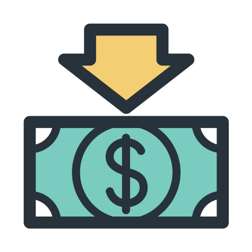 Color Block Money svg vector icon