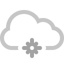 cloud, snowflake svg vector icon