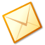 brown, envelope, letter, message icon