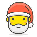 1, claus, santa svg vector icon