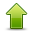 up alt,up,alt,arrow,green,ascend,rise,ascending,upload,increase icon