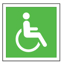 code, disabled person, emergency, sign, sos, wheelchair svg vector icon