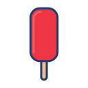 colorful, dessert food, ice cream, popsicle svg vector icon