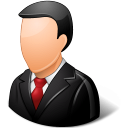 business man, customer, male icon