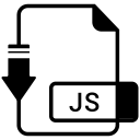 file, format, js svg vector icon