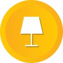 bedroom, desk, electronic, lamp, table svg vector icon