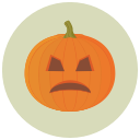 halloween, pumpkin svg vector icon
