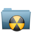folder,burn icon