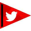 media, online, social, twitter svg vector icon