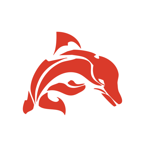 Dolphin svg vector icon