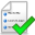 accept, list icon