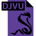 djvu, ebook, file, format, sumatrapdf svg vector icon