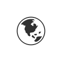 facebook, fb, globe, notification svg vector icon