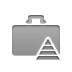 briefcase,pyramid icon