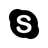 skype,black icon
