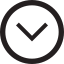 arrow, declining, descending, down, downhill, downward, outline svg vector icon