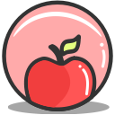 apple, education, fitness, food, health, nutrition svg vector icon