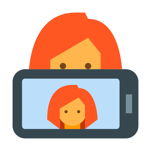 Selfie svg vector icon