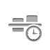 align,horizontal,center,clock icon