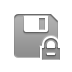diskette,lock icon