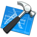 xcode,blueprint,hammer,tool,utility icon
