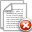delete, document icon