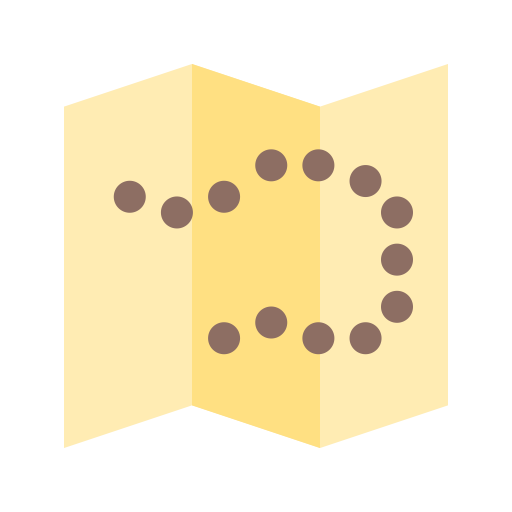 Treasure Map svg vector icon