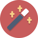 magic wand, wand svg vector icon