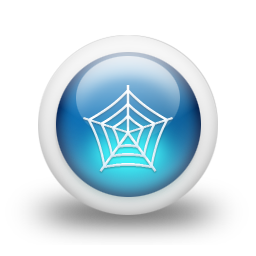 glossy,blue,web icon