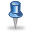blue, pin icon