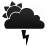 light,rain,sun,thunder,black icon