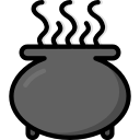 cauldron, colour, harry, pot, potter, spells svg vector icon