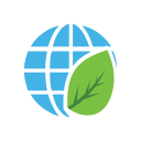 eco, leaves, world svg vector icon
