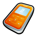 creative,zen,micro,orange,mp3 player,ipod icon