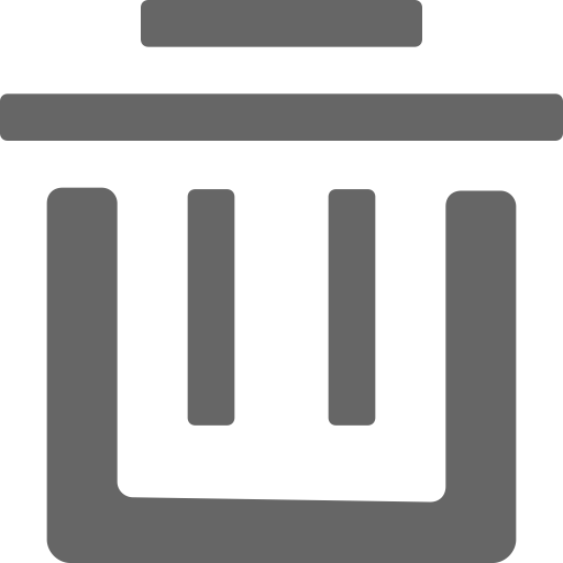 Delete svg vector icon
