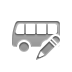 bus,pencil icon