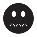 confused, emoji, emotion, smiley svg vector icon