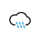 rain, shower, storm, weather svg vector icon