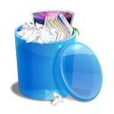 blue,recycle,bin icon