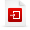 document, file, paper, red icon