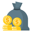 bag, bank, coins, finance, money, saving svg vector icon