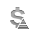 currency,sign,dollar,pyramid icon
