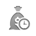 money,bag,dollar,clock icon